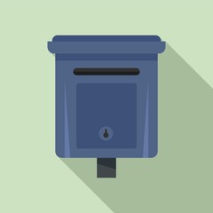 Poster - Message mailbox icon. Flat illustration of message mailbox vector icon for web design