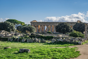 Poster - A look at a temple in Paestum Italy