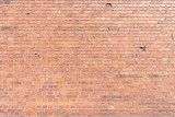 Fototapeta  - Tekstura starego ceglanego muru ze zniszczonych cegieł