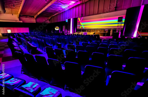Cuadros en Lienzo empty chairs in large Conference hall for Corporate Convention or Lecture