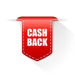 Poster - Cash back vector ribbon