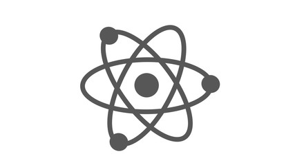 amazing atom icon on white background,atom icon,new atom icon