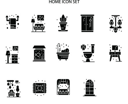 home set icon free vector illustration