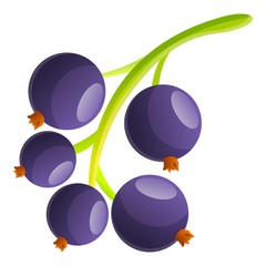 Poster - Healthy currant berry icon. Cartoon of healthy currant berry vector icon for web design isolated on white background