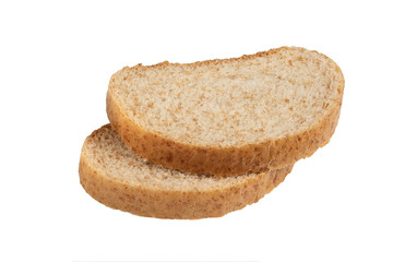 two slices of bran bread