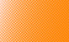 Abstract Orange Background With Dots. Halftone Design