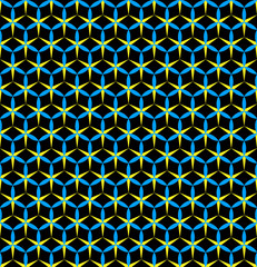 Poster - abstract hexagonal seamless background