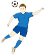 © モンキチ - サッカーをする男性08
