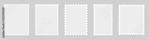 Fotografía Postage stamp borders set vector