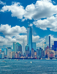 Fototapete - View of Manhattan from the Sea