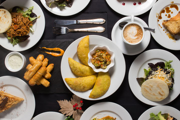 Different types of Venezuelan food