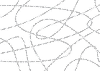 Vector chain on a white background