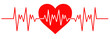 Heart Beat Line Illustration