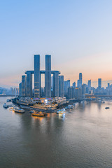 Poster - High angle view of Chaotianmen Wharf in Chongqing, China