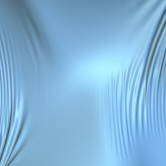 Blue silk background with pleats