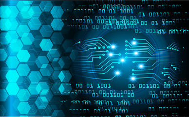 blue cyber circuit future technology concept background