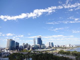 Fototapeta Miasto - The view of Perth City in Australia