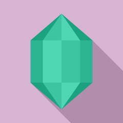 Poster - Luxury jewel icon. Flat illustration of luxury jewel vector icon for web design