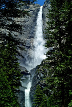 Upper And Lower Yosemite Falls, Yosemite National Park, California 