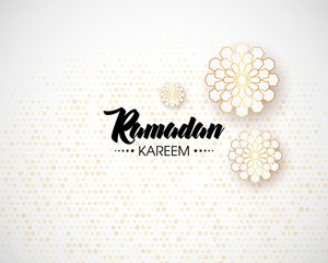 Canvas Print - Ramadan Kareem, happy iftar, Ramadan Kareem beautiful greeting card with arabic calligraphy, template for menu, invitation, poster, banner, card for the celebration of Muslim festival, sale.