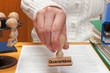 © Gehkah - Stempel Quarantäne