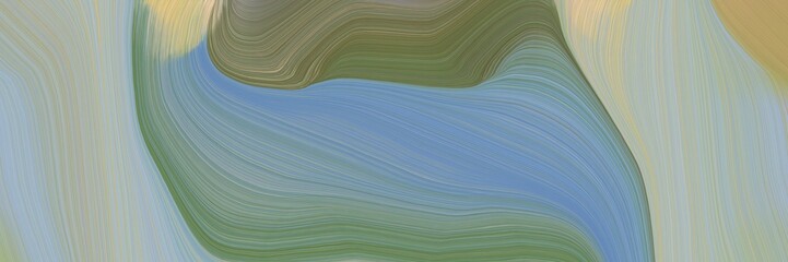 Poster - futuristic banner background with dark gray, pastel brown and gray gray color. modern waves background illustration