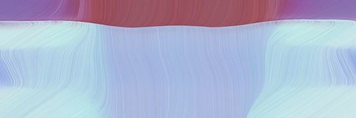 Poster - futuristic background banner with light steel blue, antique fuchsia and light slate gray color. modern curvy waves background illustration