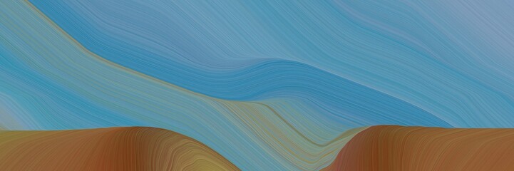 Aufkleber - futuristic background banner with cadet blue, brown and gray gray color. curvy background design