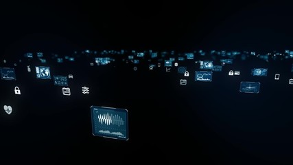 Leinwandbilder - データ　テクノロジー　分析
