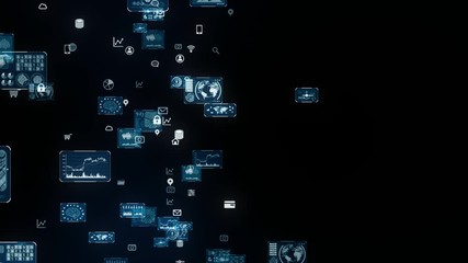 Leinwandbilder - データ　テクノロジー　分析