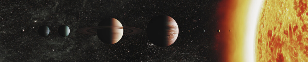 Wall Mural - solar system. elements of this image furnished by nasa