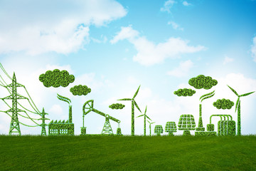 green energy concept - 3d rendering