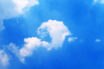 blue sky with clouds