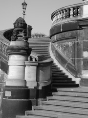 Canvas Print - Treppe zur Brühlschen Terrasse Dresden