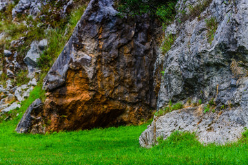 Wall Mural - Stunning landscape in the Cabarceno nature park. Cantabria. Northern coast of Spain