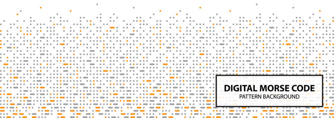 Digital Morse Code Pattern. Design and Inspiration from Morse code, Geometric drawing, suitable for digital company or product. You can use as texture, wallpaper or adapt to other artworks.