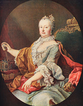 Archduchess Maria Theresa Of Austria (1717 - 1780), Holy Roman Empress Consort, Portrait By Martin Van Meytens
