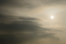  The Sun Behind A Lot Of Clouds, Cloudy Sky With White And Grey Colors,