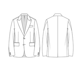 Wall Mural - SB Blazer Peak Lapel