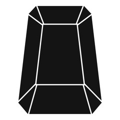 Poster - precious jewel icon. simple illustration of precious jewel vector icon for web design isolated on wh