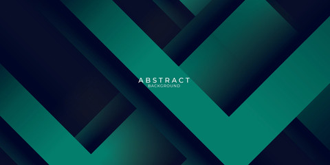 Poster - Green tosca abstract background geometry shine and layer element vector