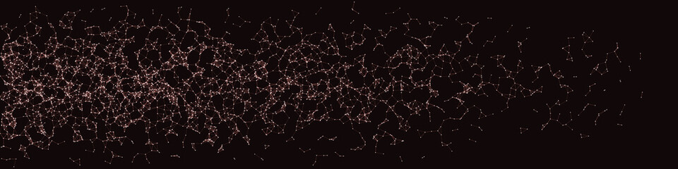 Network Mesh Procedural Art background illustration
