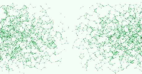 Network Mesh Procedural Art background illustration