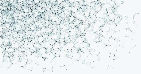 Network Mesh Procedural Art background illustration