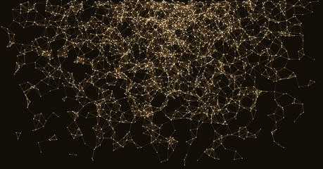 Network Mesh Procedural Art background illustration