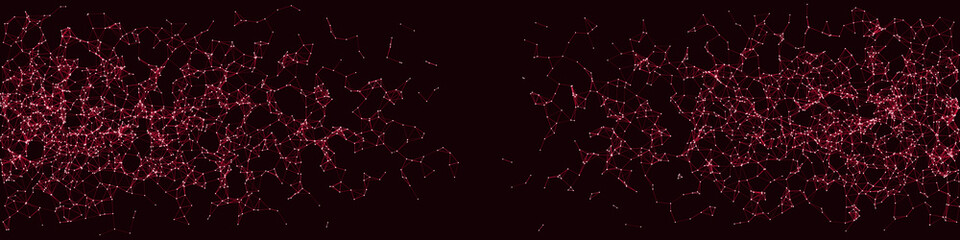 Network Mesh Procedural Art background illustration