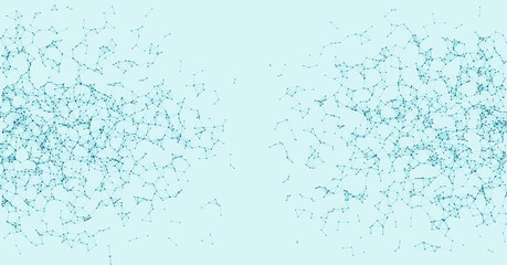 Network Mesh Procedural Art background illustration