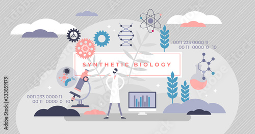 Fotomural Synthetic biology vector illustration