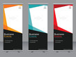 © welli - Business banner roll up set,standee banner template,Modern banner.