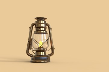 Old style lantern with Background